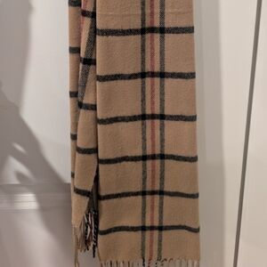 Tan Plaid Scarf